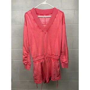 NWT FP Movement Intercept Romper Relaxed Fit Athleisure SMALL‎ Tulip Pink